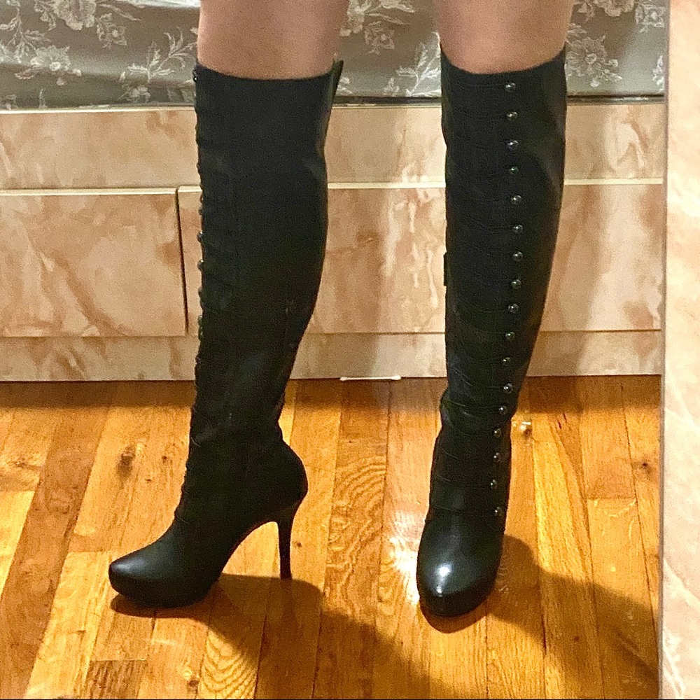 Over The Knee Leather Boots 👢👢